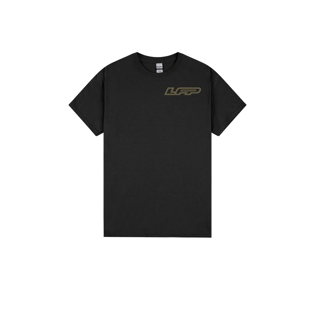 Black front flat lay