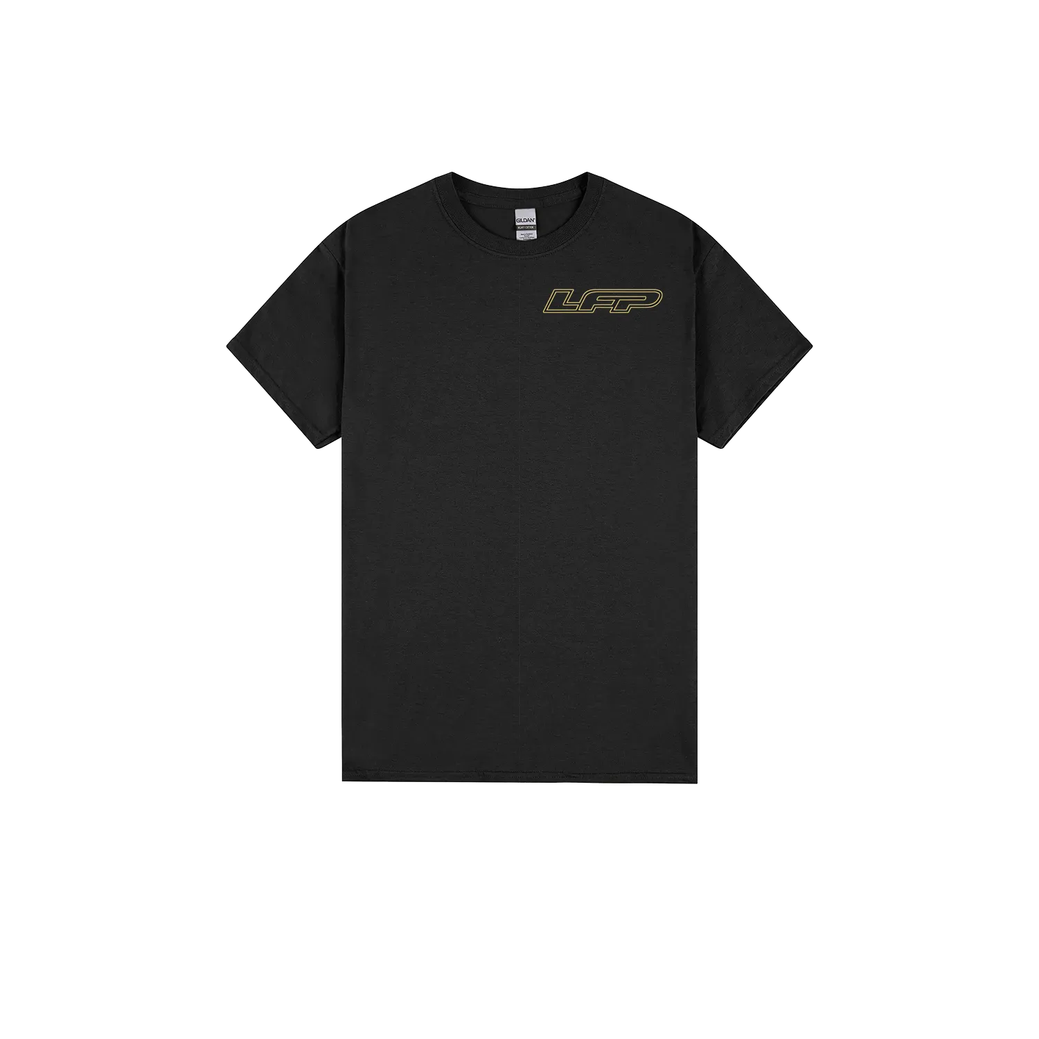 Black front flat lay